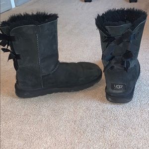 Black Bailey Bow Uggs